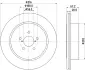 Тормозной диск HELLA PAGID 54737 (фото 1)