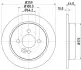 Тормозной диск HELLA PAGID 54750 (фото 1)