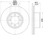 Тормозной диск HELLA PAGID 54753 (фото 1)