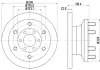 Тормозной диск HELLA PAGID 54754 (фото 1)