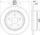 Тормозной диск HELLA PAGID 54774 (фото 1)