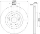 Тормозной диск HELLA PAGID 54779 (фото 1)