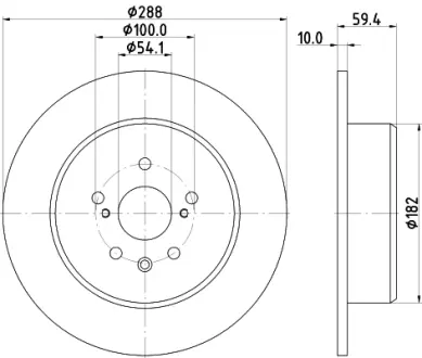 Тормозной диск HELLA PAGID 54792