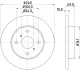 Тормозной диск HELLA PAGID 54805 (фото 1)
