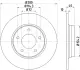 Тормозной диск HELLA PAGID 54814 (фото 1)