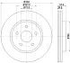 Тормозной диск HELLA PAGID 54845 (фото 1)