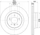 Тормозной диск HELLA PAGID 54851 (фото 1)