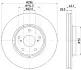 Тормозной диск HELLA PAGID 54854 (фото 1)