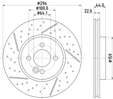 Тормозной диск HELLA PAGID 54967