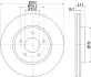 Тормозной диск HELLA PAGID 54977 (фото 1)