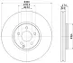 Тормозной диск HELLA PAGID 54988 (фото 1)