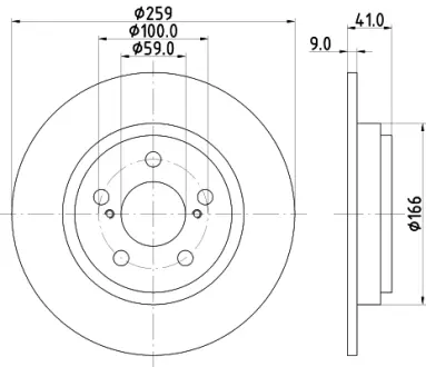 Тормозной диск HELLA PAGID 54998