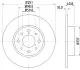 Тормозной диск HELLA PAGID 55023 (фото 1)
