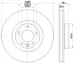 Тормозной диск HELLA PAGID 55136 (фото 1)