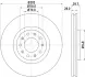 Тормозной диск HELLA PAGID 55208 (фото 1)