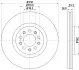 Тормозной диск HELLA PAGID 55209 (фото 1)