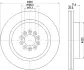 Тормозной диск HELLA PAGID 55231 (фото 1)