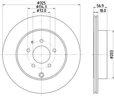 Тормозной диск HELLA PAGID 55236