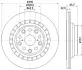 Тормозной диск HELLA PAGID 55245 (фото 1)
