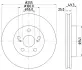 Тормозной диск HELLA PAGID 55250 (фото 1)