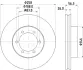 Тормозной диск HELLA PAGID 55264 (фото 1)