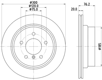 Тормозной диск HELLA PAGID 55271