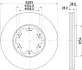 Тормозной диск HELLA PAGID 55284 (фото 1)