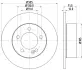 Тормозной диск HELLA PAGID 55288 (фото 1)