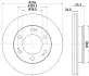 Тормозной диск HELLA PAGID 55290 (фото 1)