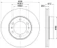 Тормозной диск HELLA PAGID 55304 (фото 1)