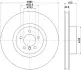 Тормозной диск HELLA PAGID 55339 (фото 1)