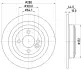 Тормозной диск HELLA PAGID 55340 (фото 1)