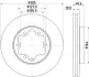 Тормозной диск HELLA PAGID 55349 (фото 1)