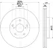 Тормозной диск HELLA PAGID 55350 (фото 1)