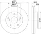 Тормозной диск HELLA PAGID 55360 (фото 1)