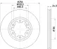Тормозной диск HELLA PAGID 55363 (фото 1)