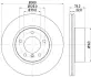 Тормозной диск HELLA PAGID 55385 (фото 1)