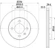Тормозной диск HELLA PAGID 55394 (фото 1)
