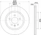 Тормозной диск HELLA PAGID 55398 (фото 1)