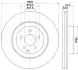 Тормозной диск HELLA PAGID 55401 (фото 1)
