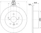 Тормозной диск HELLA PAGID 55402 (фото 1)