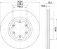 Тормозной диск HELLA PAGID 55406 (фото 1)