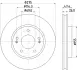 Тормозной диск HELLA PAGID 55407 (фото 1)