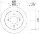Тормозной диск HELLA PAGID 55408 (фото 1)