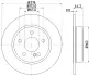 Тормозной диск HELLA PAGID 55413 (фото 1)