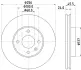 Тормозной диск HELLA PAGID 55414 (фото 1)