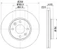 Тормозной диск HELLA PAGID 55415 (фото 1)
