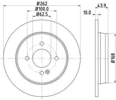 Тормозной диск HELLA PAGID 55422