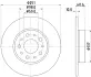 Тормозной диск HELLA PAGID 55443 (фото 1)