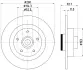 Тормозной диск HELLA PAGID 55541 (фото 1)